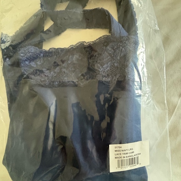 New Camisole--Turtle Bay-navy blue--size L---NEW - Picture 6 of 6